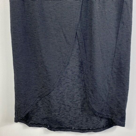 Susina NWT Ruched black & white maxi skirt size large faux wrap style - Picture 5 of 7